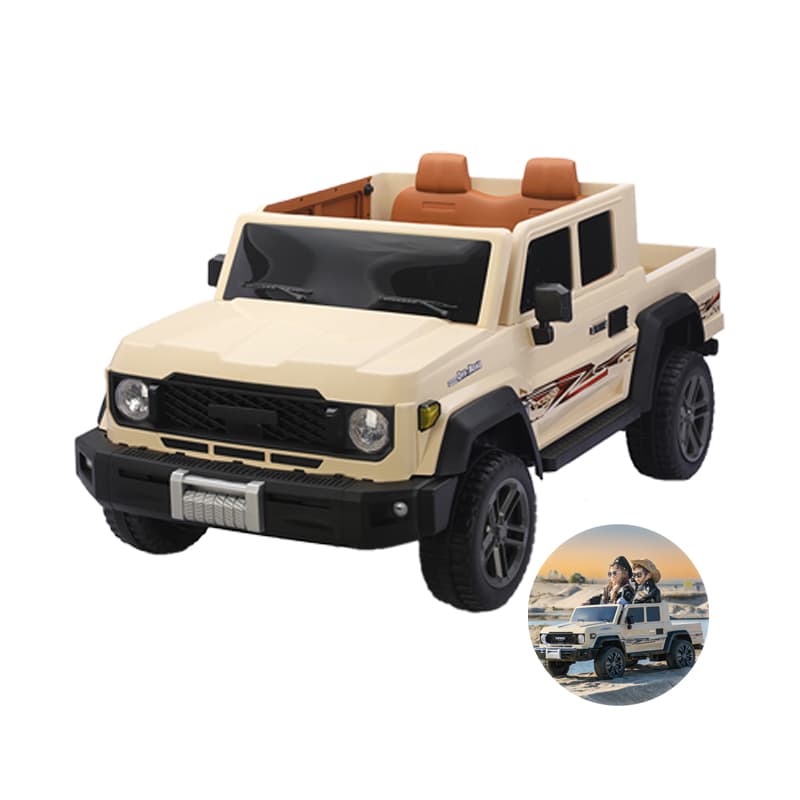 12V 4WD বাচ্চাদের রাইড-অন গাড়ি রিয়ার কার্গো বেড সহ