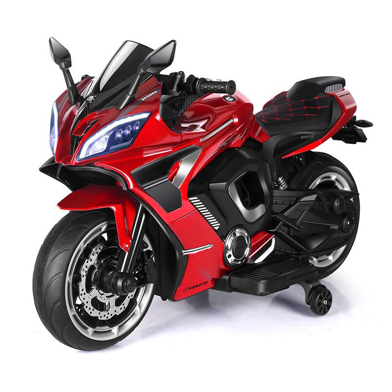 12V ডুয়াল ড্রাইভ কিডস ইলেকট্রিক মোটরসাইকেল কি স্টার্ট সহ