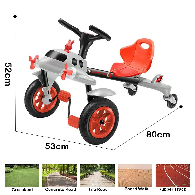 Foot-Powered Kids Pedal with Music