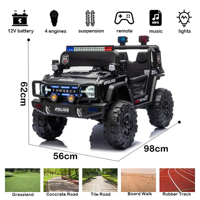 Unisex Four-Wheel Ride-on Plastic Electric Car Toy