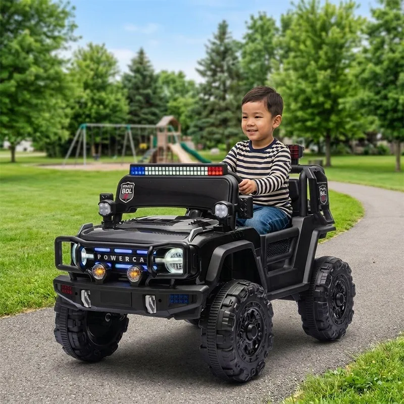 Unisex Four-Wheel Ride-on Plastic Electric Car Toy